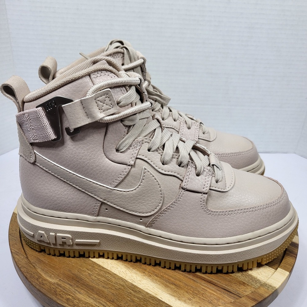 Nike Women's Air Force 1 High Utility 2.0 Fossil Stone Boot DC3584-200 Size 6.5